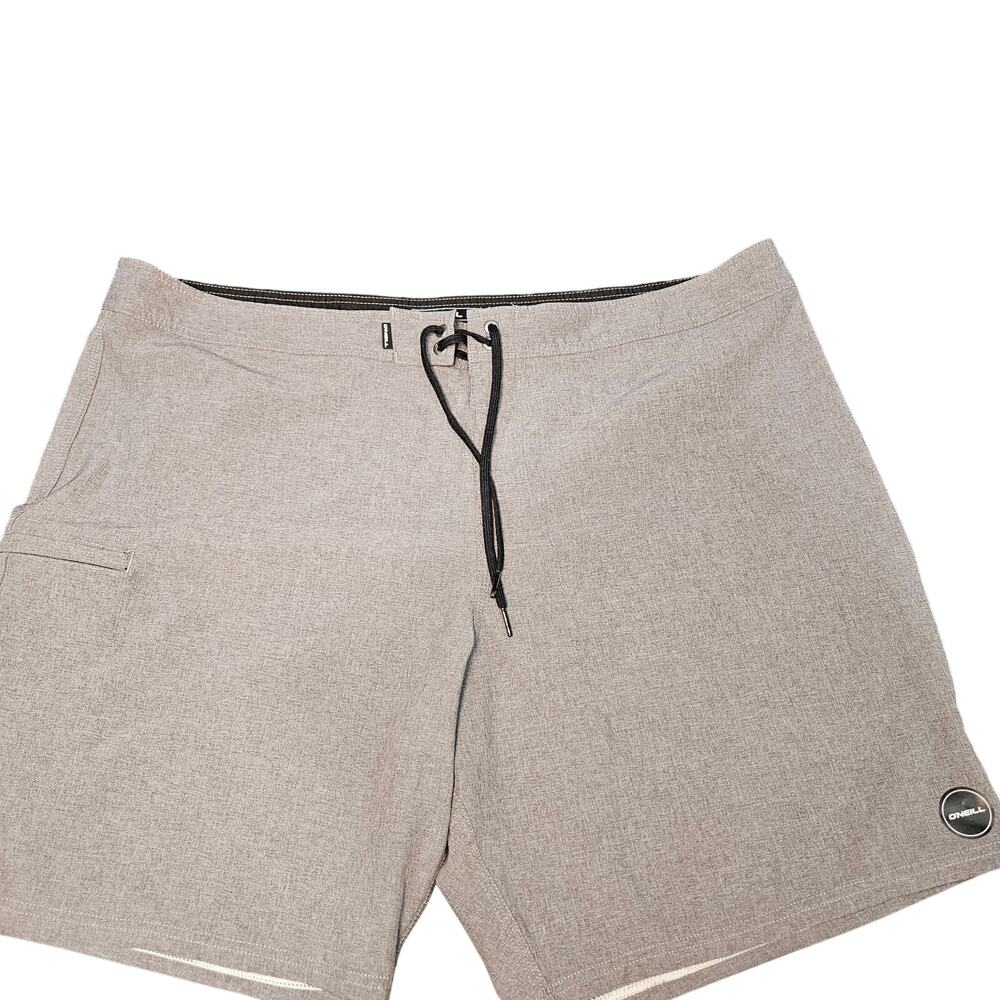 O'Neill Men's Gray Hyperfreak Board Shorts Size 42 Swim Surf Golf Grunge